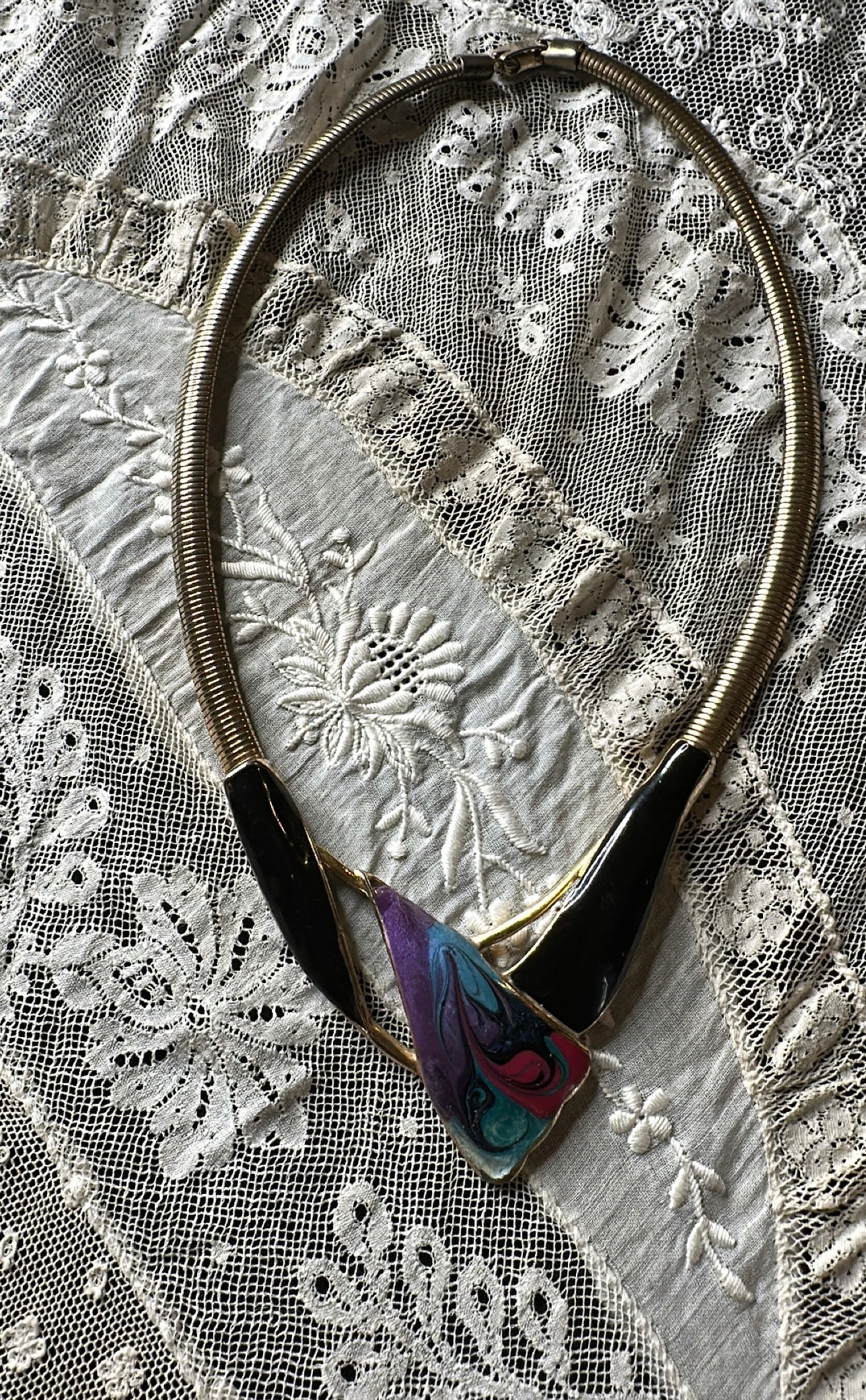80s Abstract Necklace