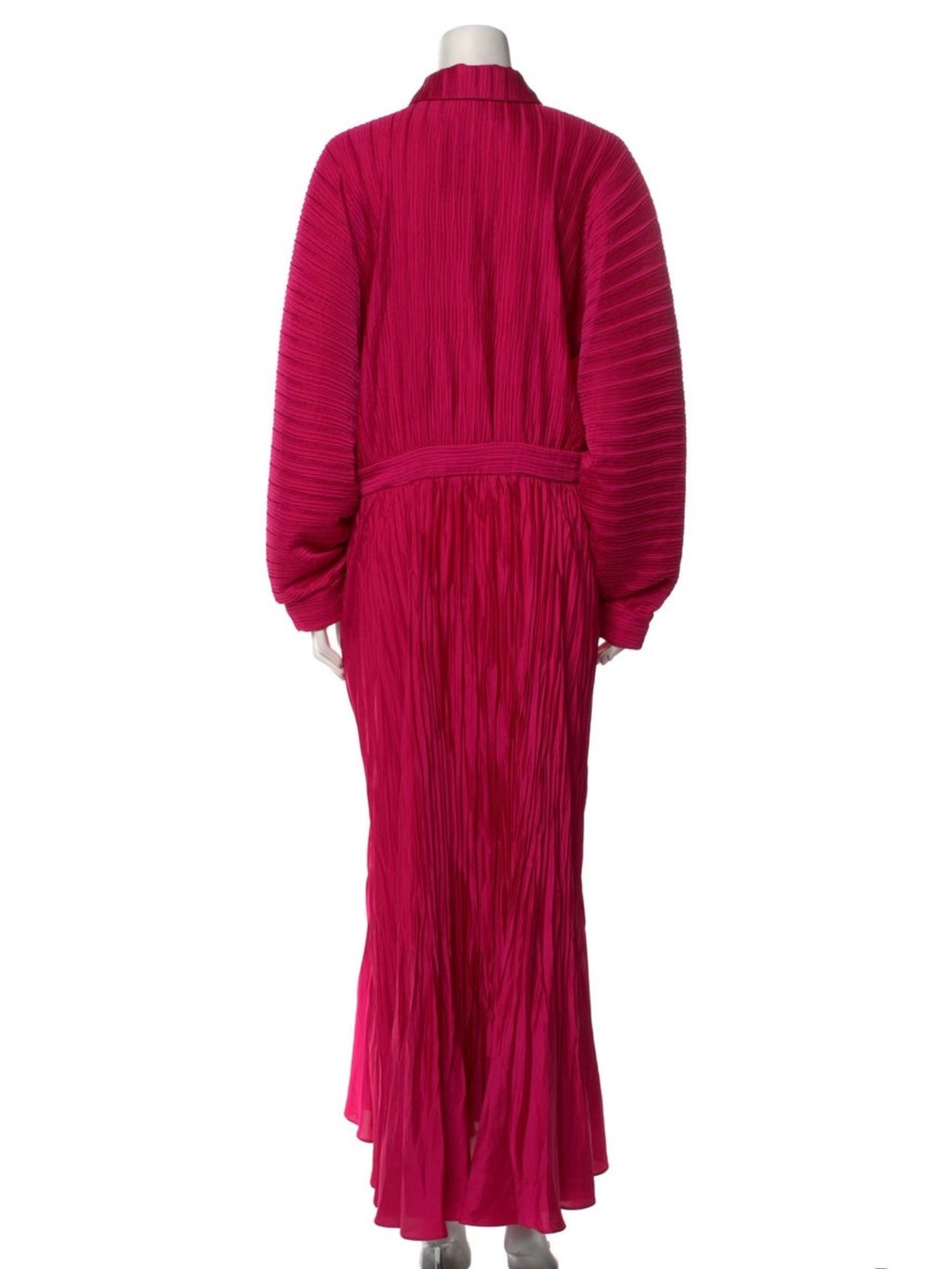 Modern Designer Pink Maxi Avant Garde Dress