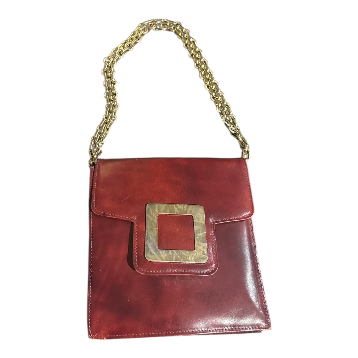 Made in Italy Chain Leather Purse