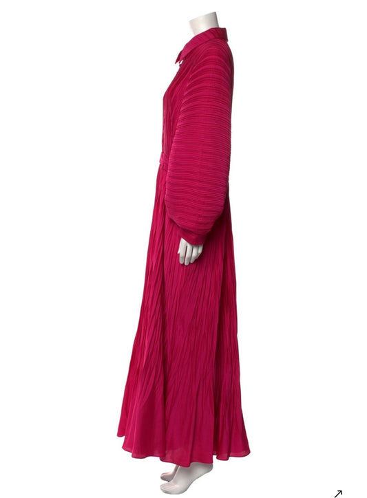 Modern Designer Pink Maxi Avant Garde Dress
