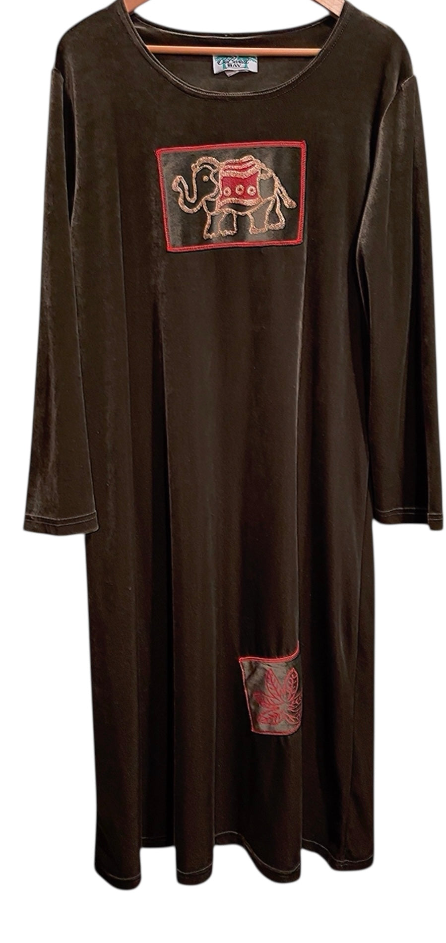 Vintage Velvet Elephant Dress