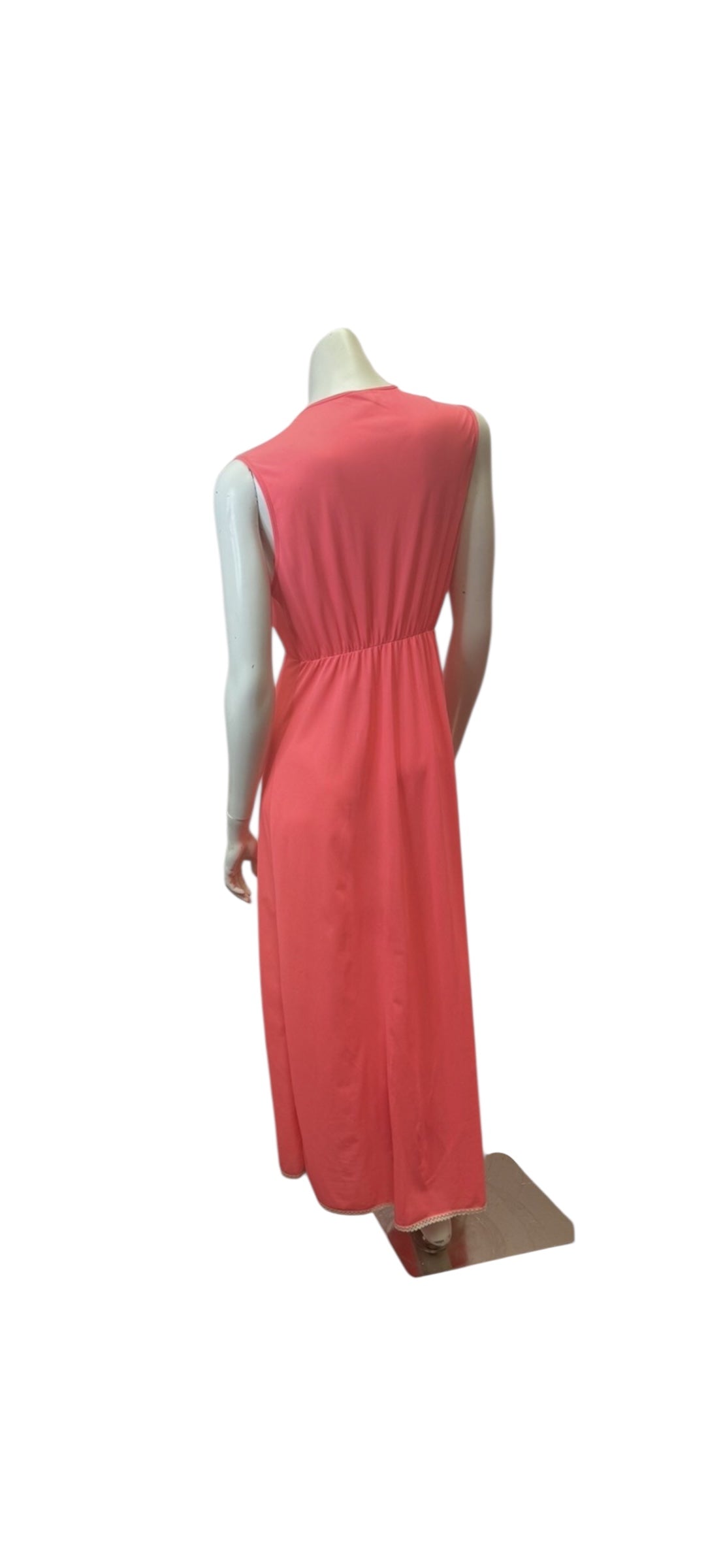 1960s Neon Glo Pink Gown