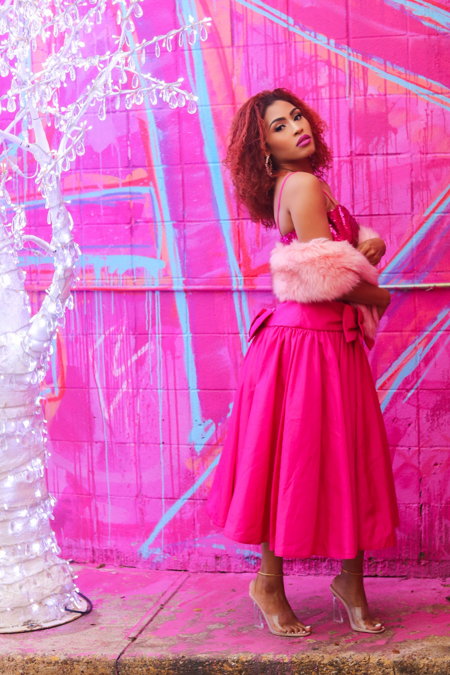 80's Pink Prom Dresses VINTIJ MARQUI 80's Pink Prom Dresses VINTIJ MARQUI