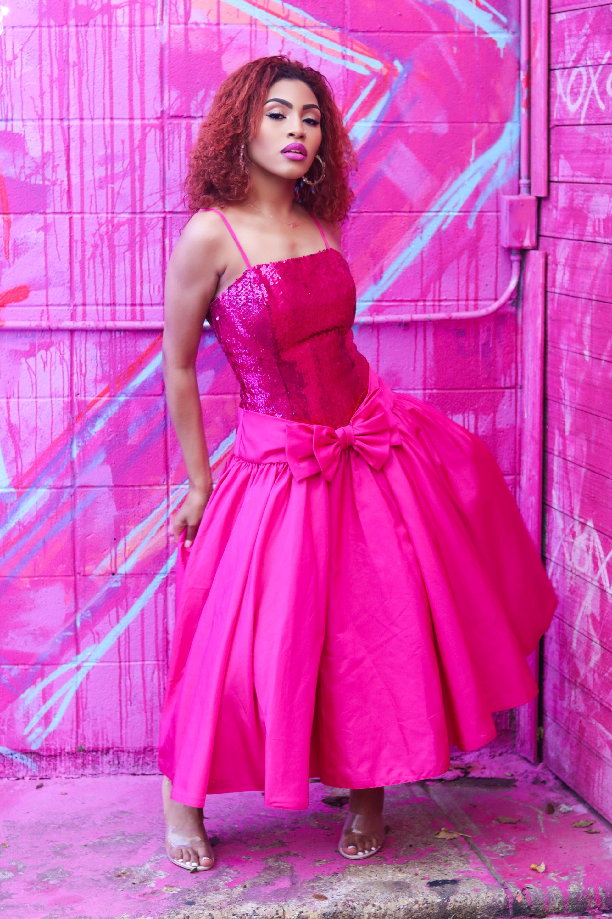Pink 1980 Prom Dresses 80's Pink Prom Dresses VINTIJ MARQUI Pink 1980 Prom Dresses 80's Pink Prom Dresses VINTIJ MARQUI